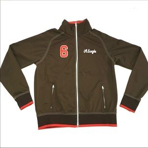 AMERICAN EAGLE Brown Athletic Zip Jacket